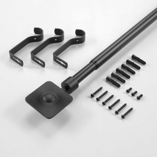 Kit de tringle à rideaux extensible SARITA - L. 210 à 380 cm - Noir