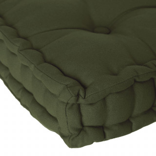 Coussin de sol en coton ANJALI - Kaki