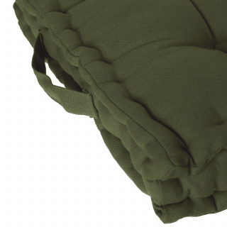 Coussin de sol en coton ANJALI - Kaki