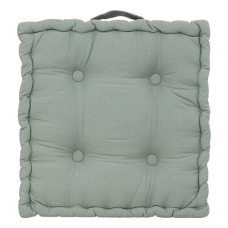 Coussin de sol en coton ANJALI - Céladon