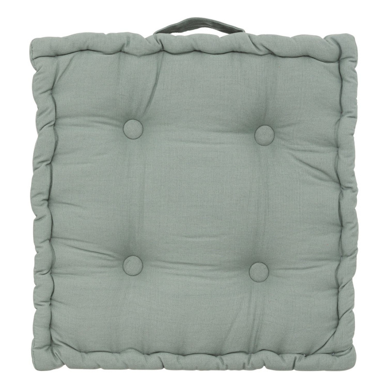Coussin de sol en coton ANJALI - Céladon