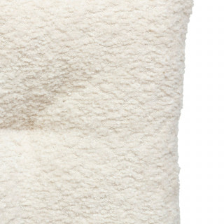 Galette de chaise bouclette SOANA - Blanc