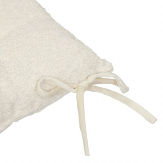 Galette de chaise bouclette SOANA - Blanc