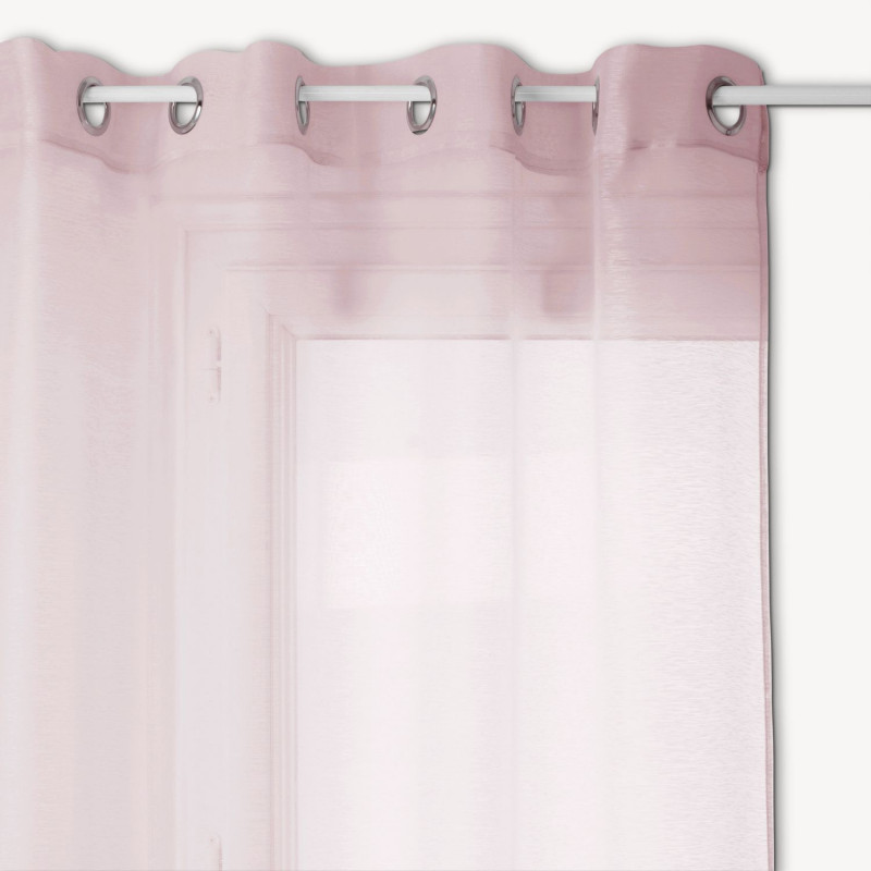 Voilage Moly - 135 x 240 cm - Rose