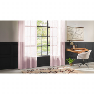 Voilage Moly - 135 x 240 cm - Rose
