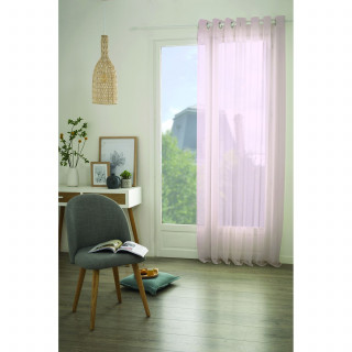 Voilage Moly - 135 x 240 cm - Rose