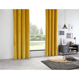 Rideau occultant en velours COCON - 140 x 260 cm - Ocre