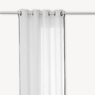 Rideau en 100% lin LINAH - 140 x 260 cm - Blanc