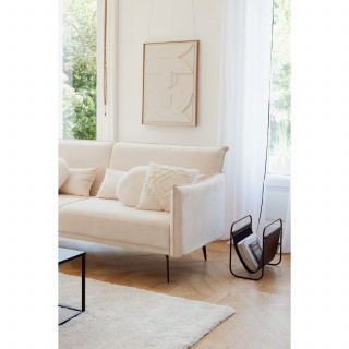 Rideau en 100% lin LINAH - 140 x 260 cm - Blanc