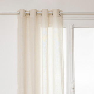 Voilage effet lin ALLA - 140 x 240 cm - Beige