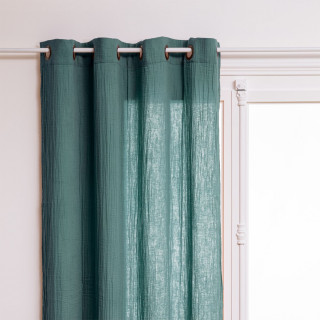 Rideau en gaze de coton JAMANA - 130 x 260 cm - Céladon