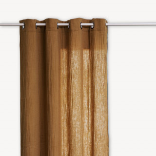 Rideau en gaze de coton JAMANA - 130 x 260 cm - Cannelle