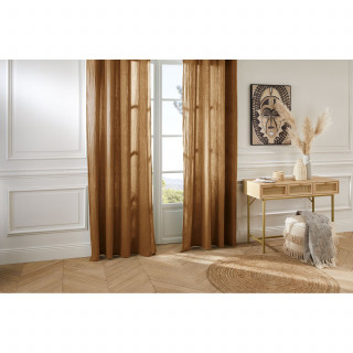 Rideau en gaze de coton JAMANA - 130 x 260 cm - Cannelle