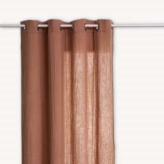 Rideau en gaze de coton JAMANA - 130 x 260 cm - Rose