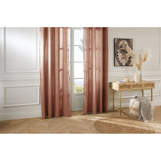 Rideau en gaze de coton JAMANA - 130 x 260 cm - Rose