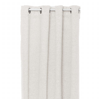 Rideau effet bouclette isolant et occultant SOANA - 140 x 260 cm - Ivoire