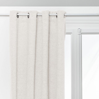 Rideau effet bouclette isolant et occultant SOANA - 140 x 260 cm - Ivoire