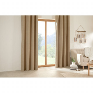 Rideau effet bouclette isolant et occultant SOANA - 140 x 260 cm - Taupe