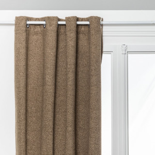 Rideau effet bouclette isolant et occultant SOANA - 140 x 260 cm - Taupe