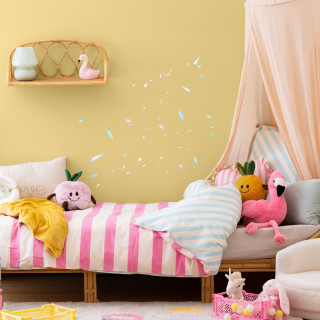 Parure de lit enfant réversible à rayures - 100% coton 57 fils/cm² - 140 x 200 cm