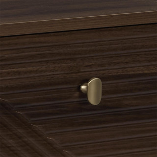 Table de chevet 1 tiroir effet noyer TIFFANY - Marron