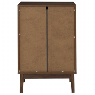 Commode 4 tiroirs effet noyer TIFFANY - Marron