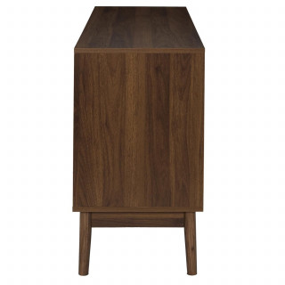 Buffet 2 portes et 2 niches effet noyer TIFFANY - Marron