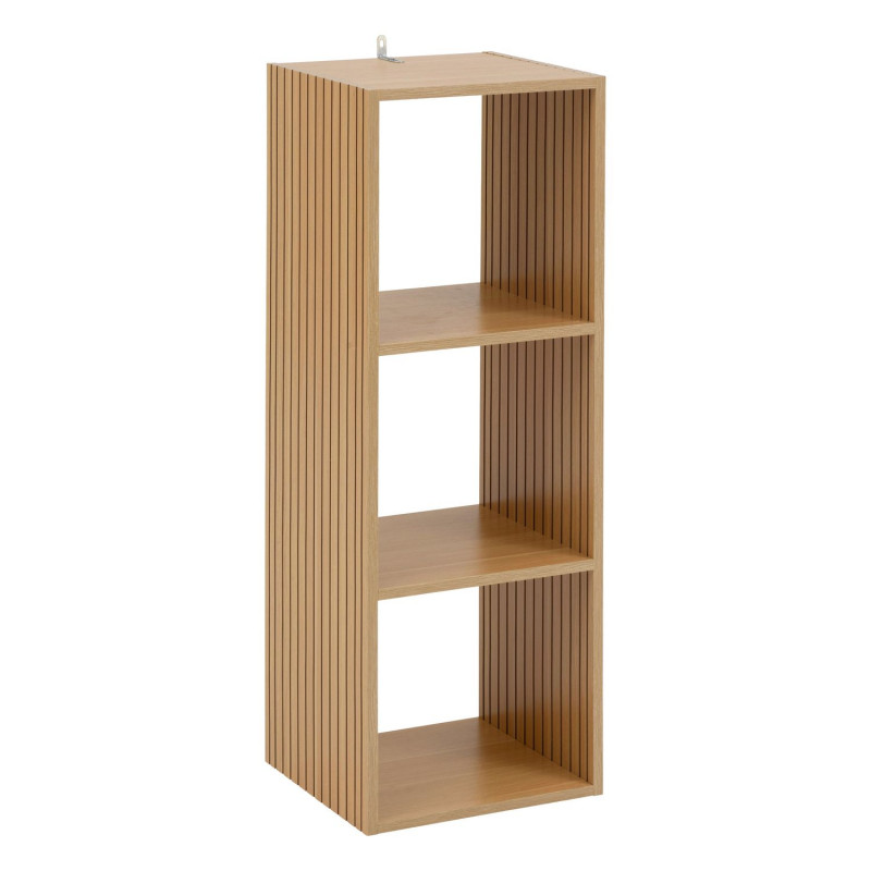 Étagère 3 cases mix en bois TASSO - Beige Étagère 3 cases mix en bois TASSO - Beige
