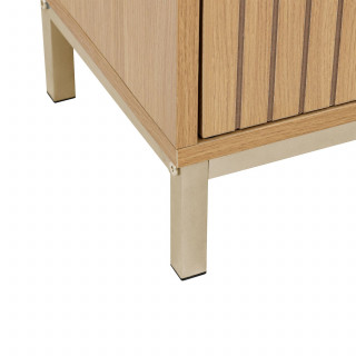 Colonne 1 porte et 3 niches en bois TASSO - Beige