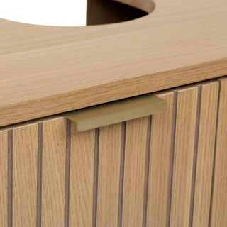 Meuble lavabo 2 portes en bois TASSO - Beige