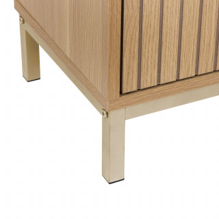 Meuble lavabo 2 portes en bois TASSO - Beige