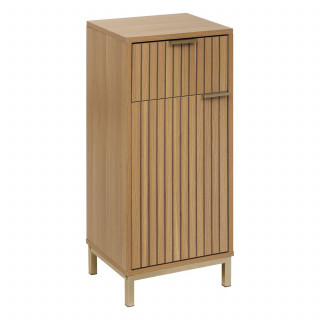 Meuble bas 1 porte et 1 tiroir en bois TASSO - Beige