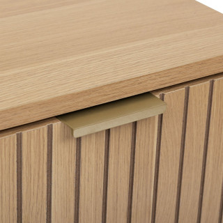 Meuble bas 1 porte et 1 tiroir en bois TASSO - Beige