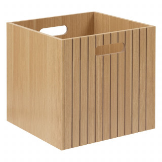 Boîte de rangement 31 x 31 en bois TASSO - Beige