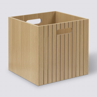 Boîte de rangement 31 x 31 en bois TASSO - Beige