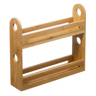 Étagère à épices 2 niveaux en bambou BELYA - Beige