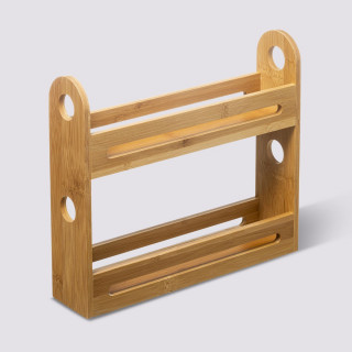 Étagère à épices 2 niveaux en bambou BELYA - Beige