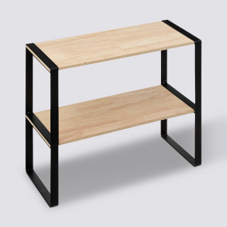 Étagère à 2 niveaux en bois BLACKWOOD - Beige