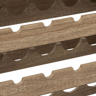 Meuble bar avec rack pour 25 bouteilles en bois ALIAJ - Noir