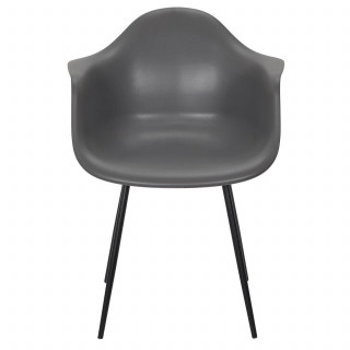 Lot de 4 fauteuils GUSTAV - Gris foncé