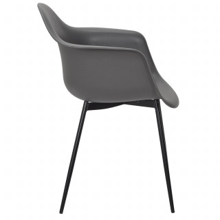 Lot de 4 fauteuils GUSTAV - Gris foncé