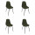 Lot de 4 chaises ATOME - Kaki