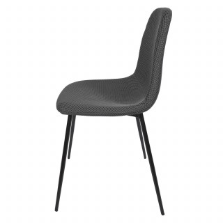 Lot de 4 chaises ATOME - Gris foncé