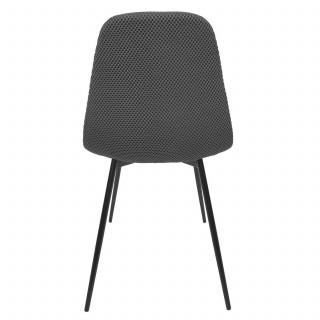Lot de 4 chaises ATOME - Gris foncé