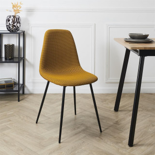Lot de 4 chaises ATOME - Jaune