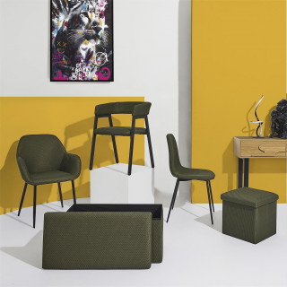 Lot de 2 fauteuils ATOME - Kaki