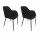 Lot de 2 fauteuils ATOME - Noir
