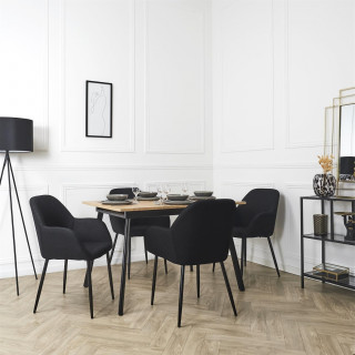 Lot de 2 fauteuils ATOME - Noir