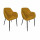 Lot de 2 fauteuils ATOME - Jaune