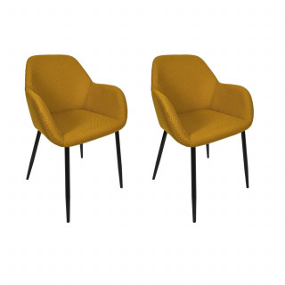 Lot de 2 fauteuils ATOME - Jaune